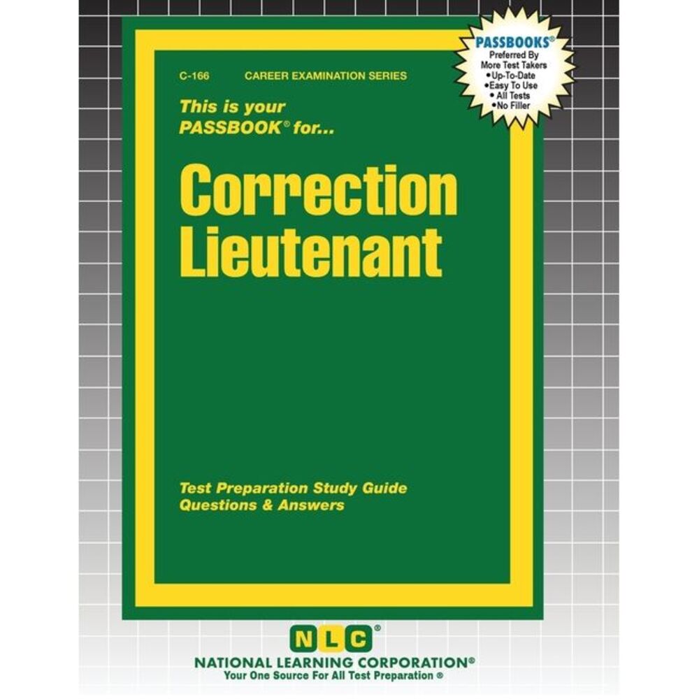 Correction Lieutenant -- Passbooks